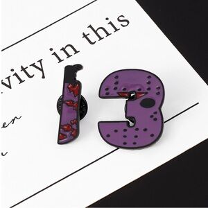 Halloween Pin Friday the Thirteenth Enamel Brooch Pins Enamel Pin Badge Brooch